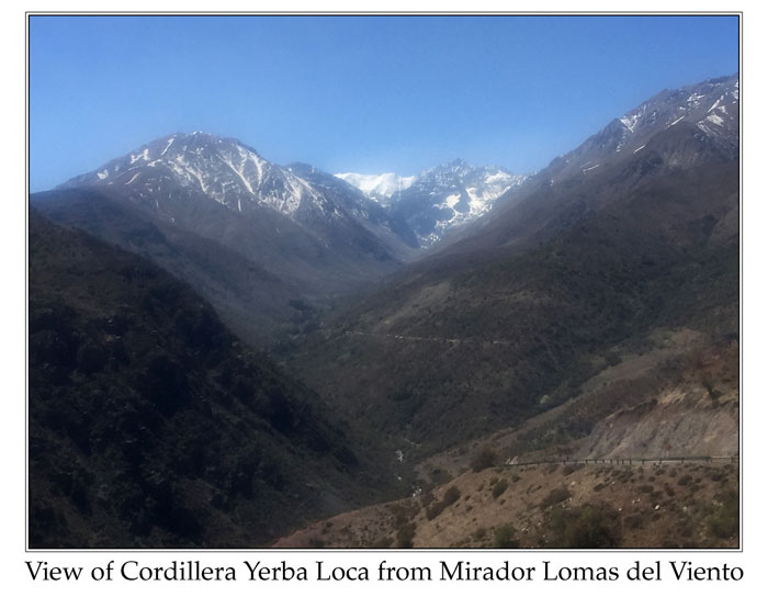 Photo of View of Cordillera Yerba Loca from Mirador Lomas del Viento parque_yerba_loca_6940_ps