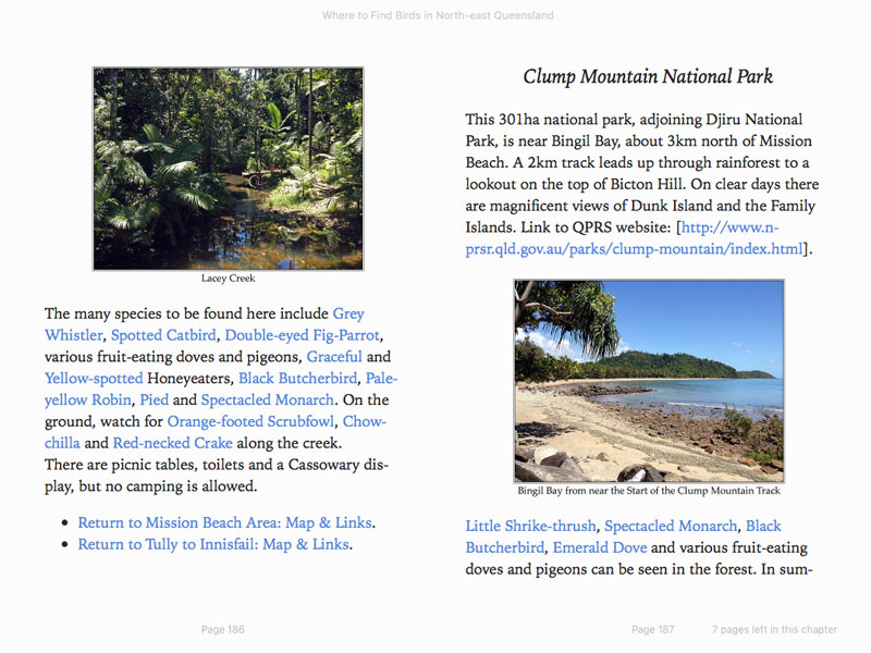 Screen shot from Where to Find Birds in North-east Queensland